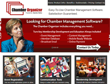 Tablet Screenshot of chamberorganizer.com